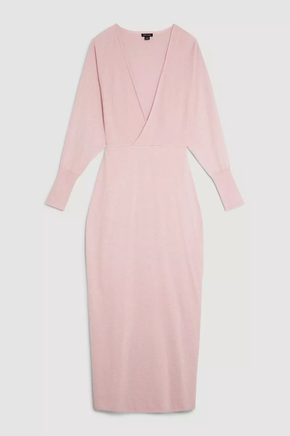 Light pink midi 2024 dress with sleeves